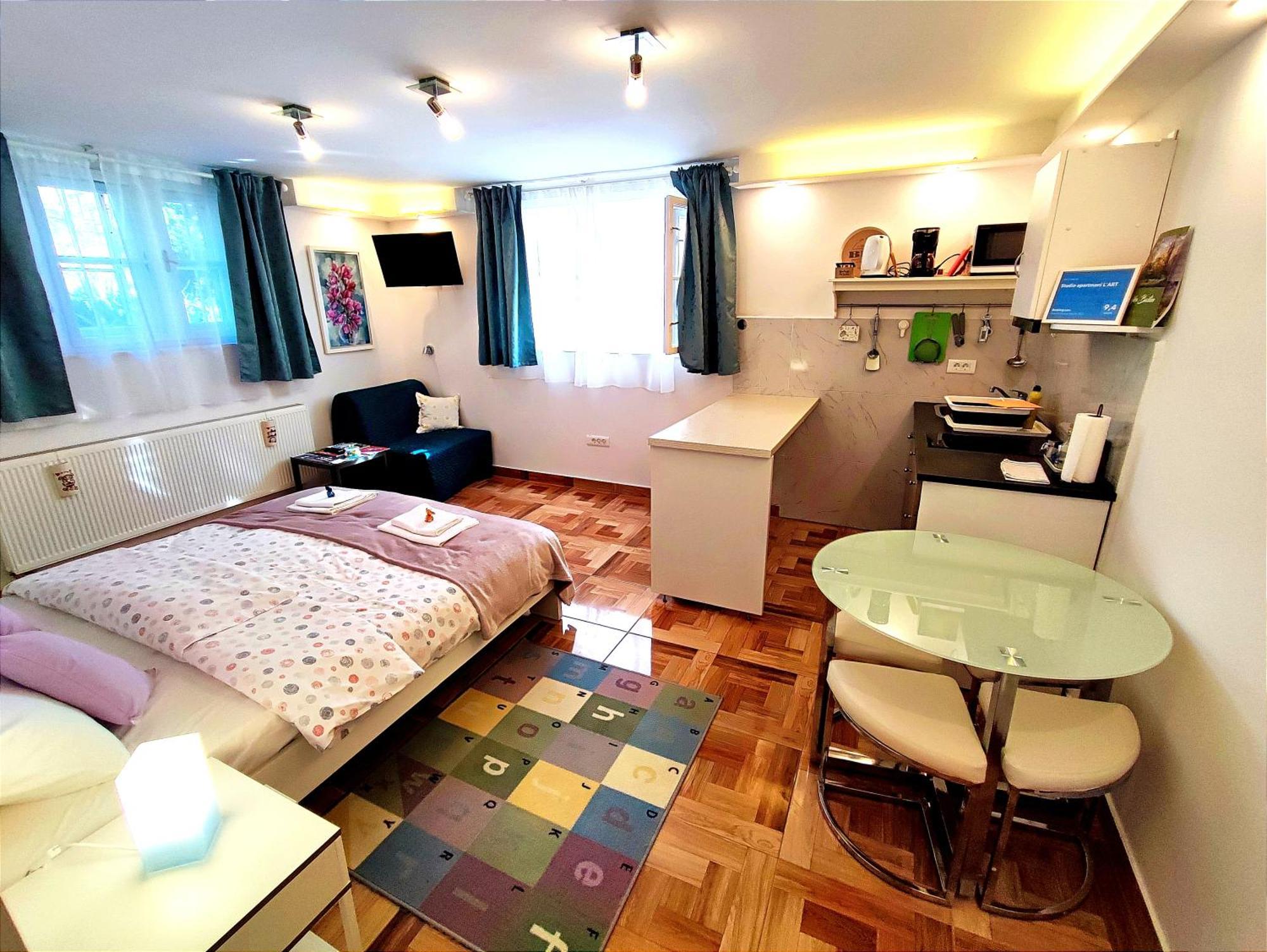Studio Apartmani L'Art Zagreb Exteriör bild